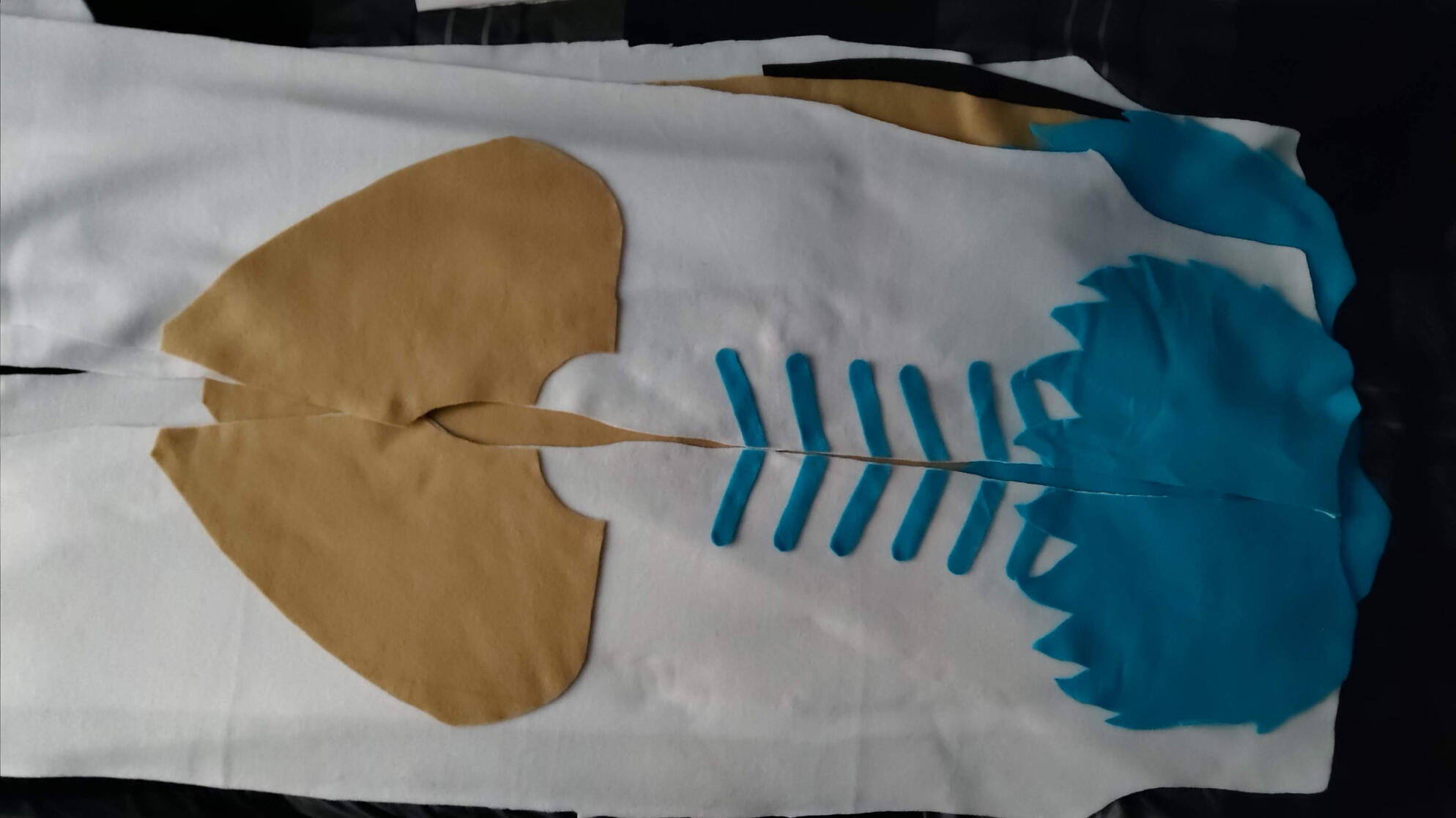 Laying out the basic kigurumi pattern and details