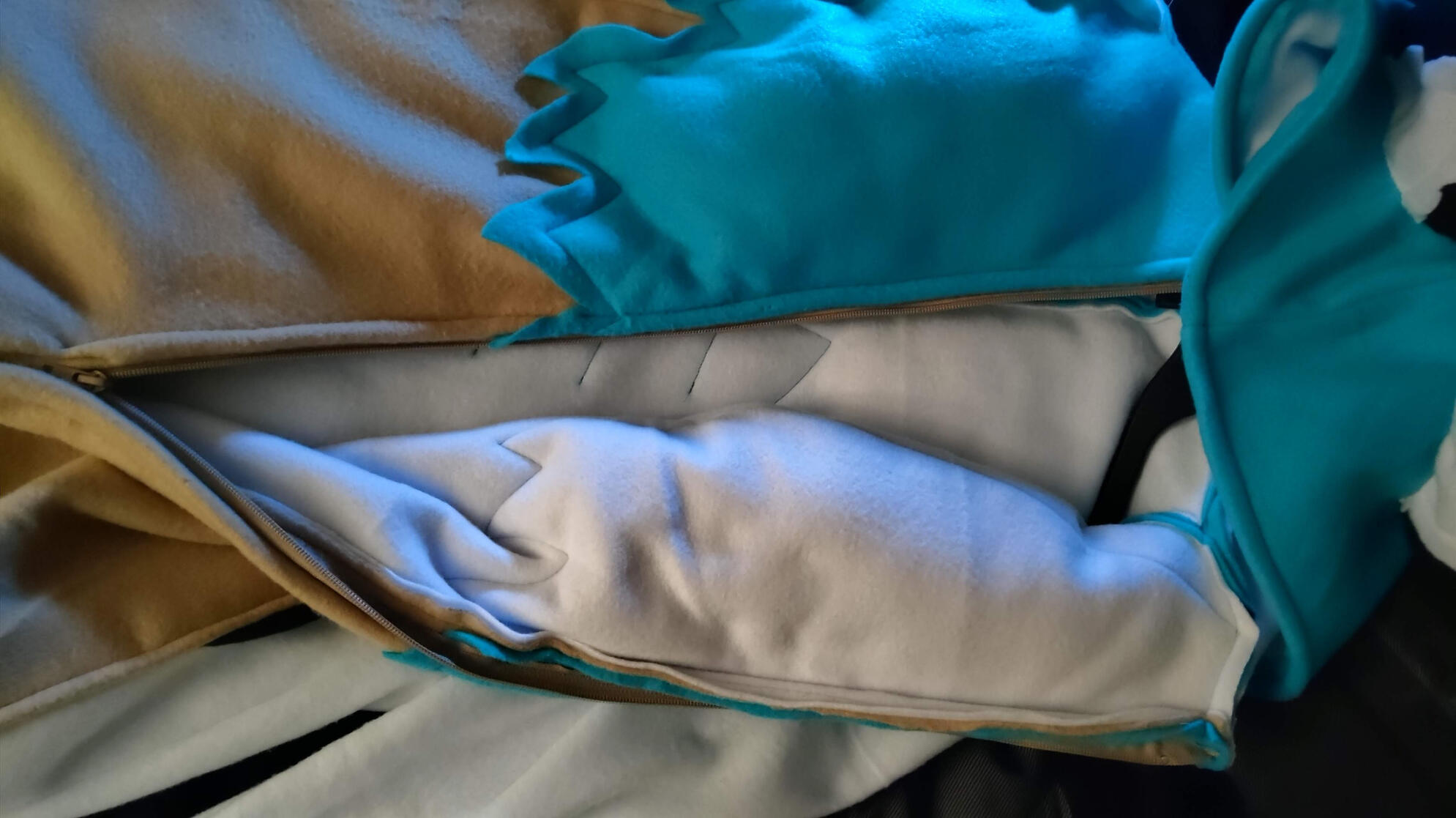 Half outside / half inside view